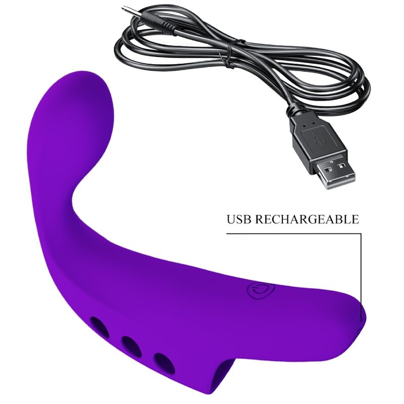Pretty Love Smart Pretty Love - Gorgon Purple Rechargeable Finger Vibrator