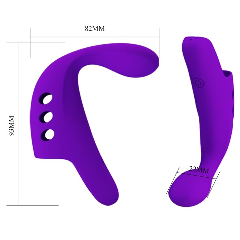 Pretty Love Smart Pretty Love - Gorgon Purple Rechargeable Finger Vibrator