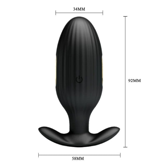 Pretty Love Bottom Pretty Love - Jefferson App Controlled Anal Plug Black