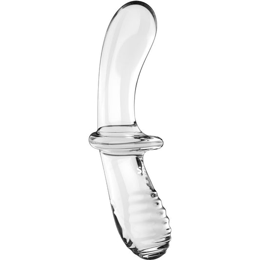 Satisfyer Double Crystal Transparent Glasdildo