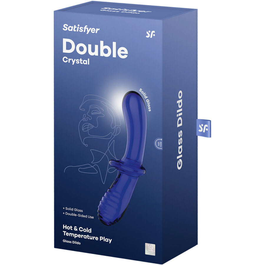 Satisfyer Double Crystal Transparent Glasdildo