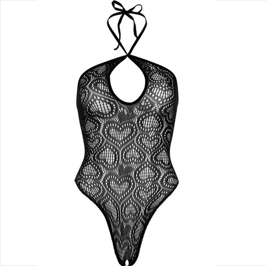 Leg Avenue Bodystockings Leg Avenue - Body Seamless Halter Neck Black