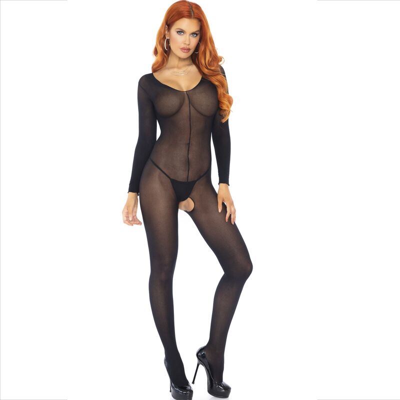 Leg Avenue Bodystockings Leg Avenue - Bodystocking Long Sleeve Black