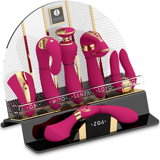 Shunga Toys Shunga - Display Of 6 Fuchsia Intimate Massagers