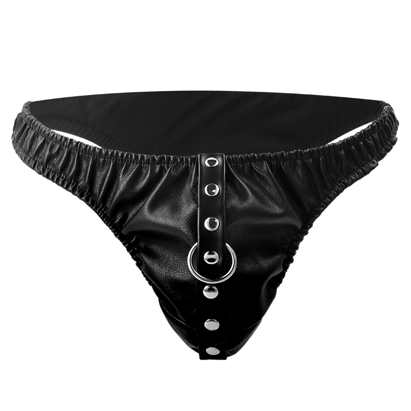 Darkness Bondage Darkness - Submission Thong With Metal Chain