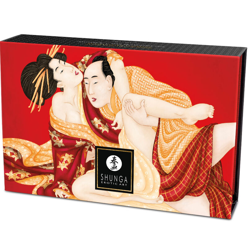 Shunga Body Power Shunga - Strawberry Edible Massage Powder Kit