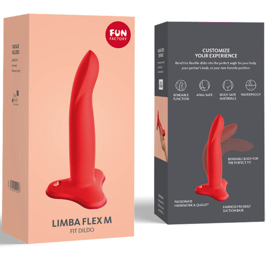 Fun Factory Limba Flexible Dildo Red Size M