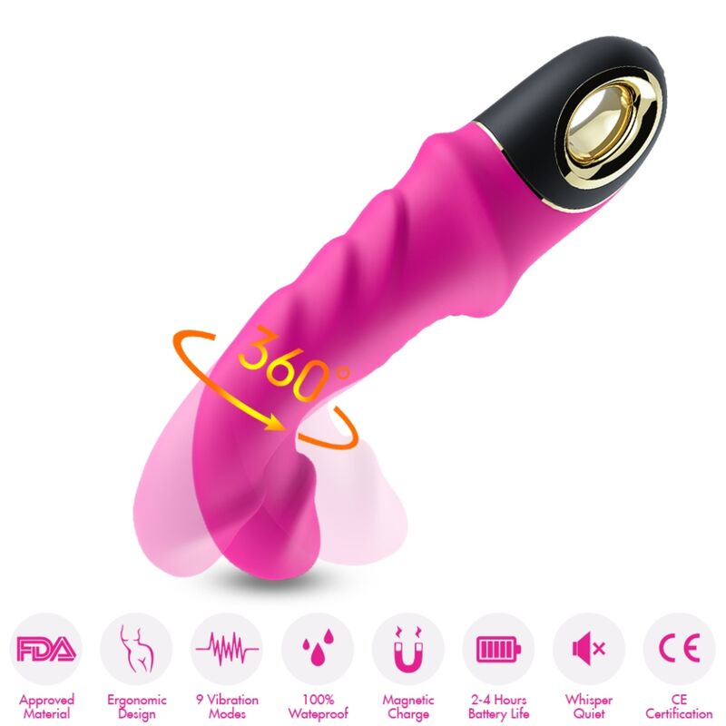 Armony Vibrators Armony - Joyblade Dildo Vibrator Rotator Fuchsia