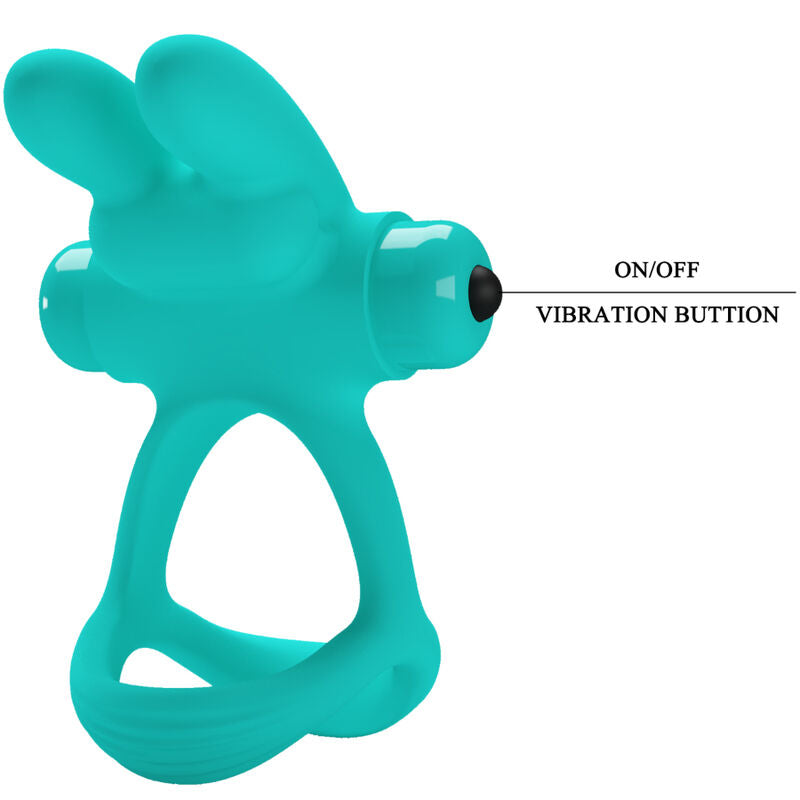 Pretty Love Male Pretty Love - Dante Green Rabbit Vibrator Ring