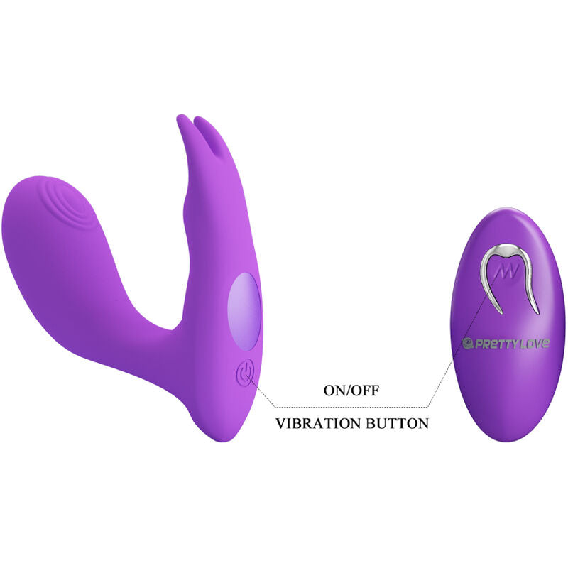 Pretty Love Bottom Pretty Love - Idabelle Vibration & Pulsation Remote Control Violet