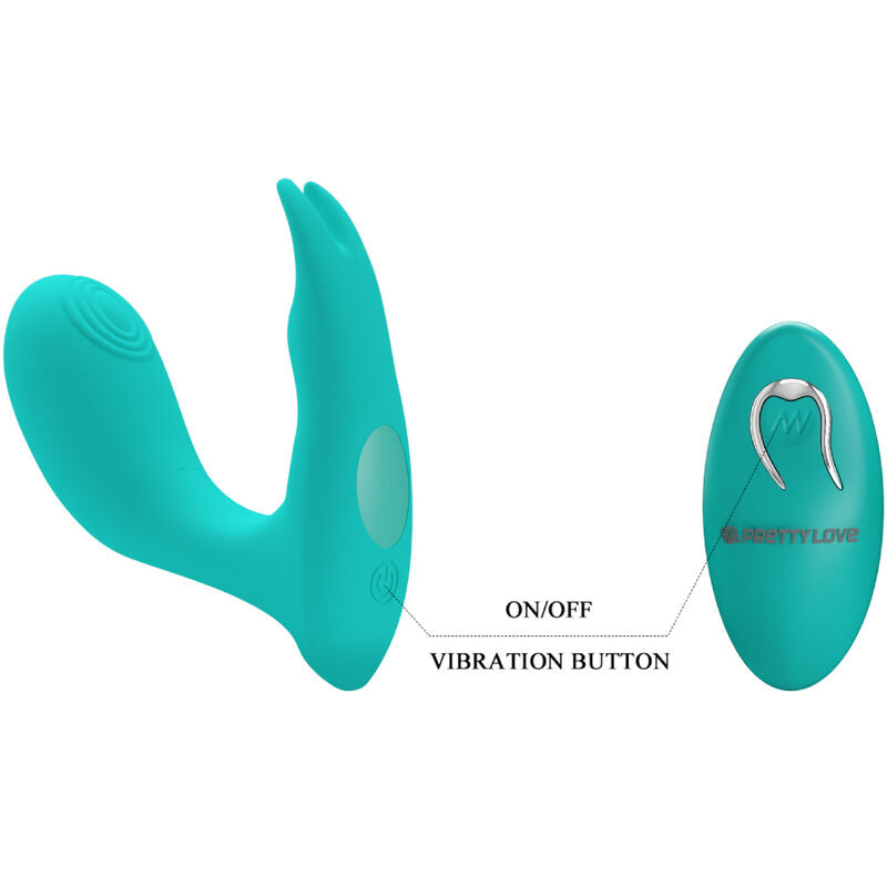 Pretty Love Bottom Pretty Love - Idabelle Vibration & Pulsation Remote Control Blue