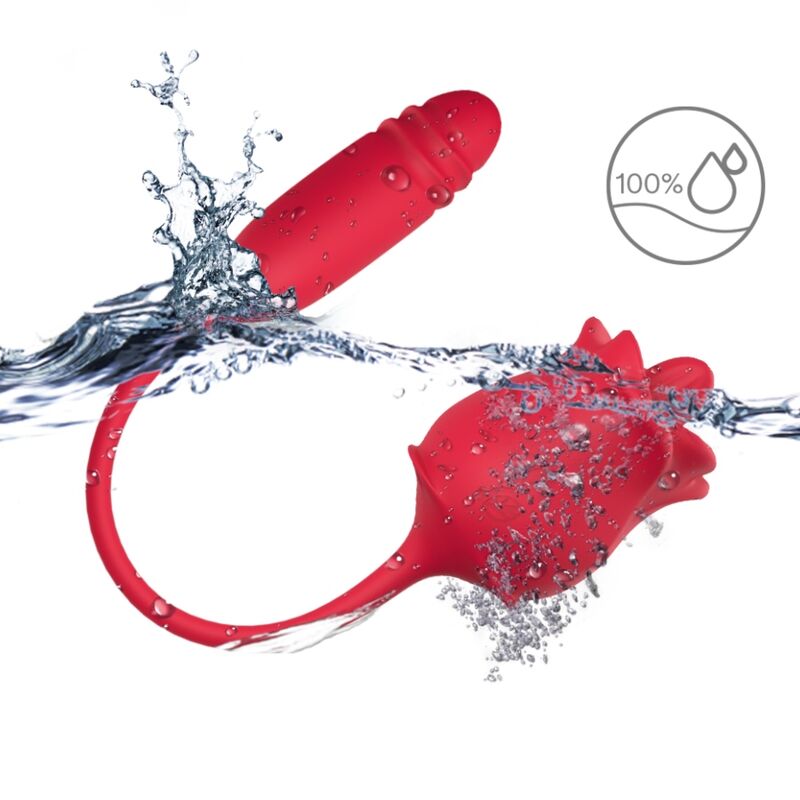 Armony Stimulators Armony - Rose 3 In 1, Stimulator, Suction And Up&Down With Red Tail