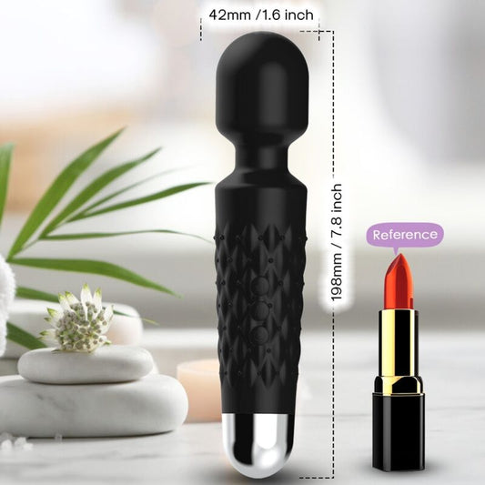 Armony Massagers Armony - Postman Massager & Vibrator Super Flexible Head Black