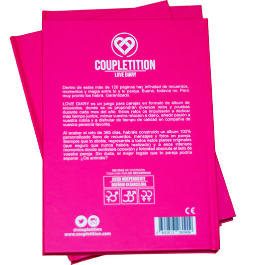 Coupletition Love Diary Album Of Memories & Wishes For A Couple