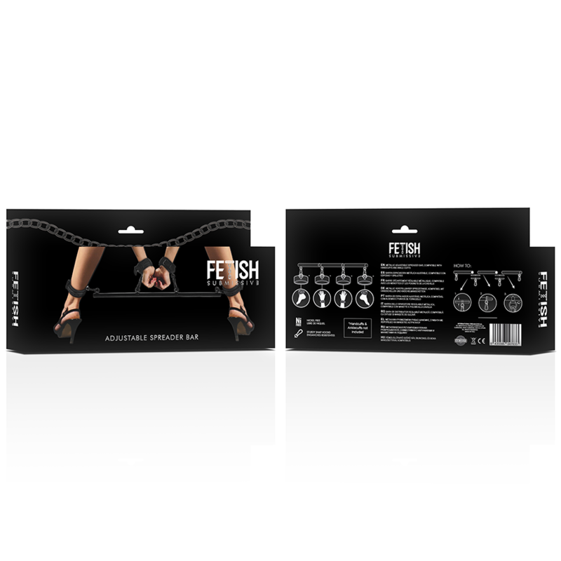 Fetish Submissive Bondage Adjustable Separator Bar 4 Pieces
