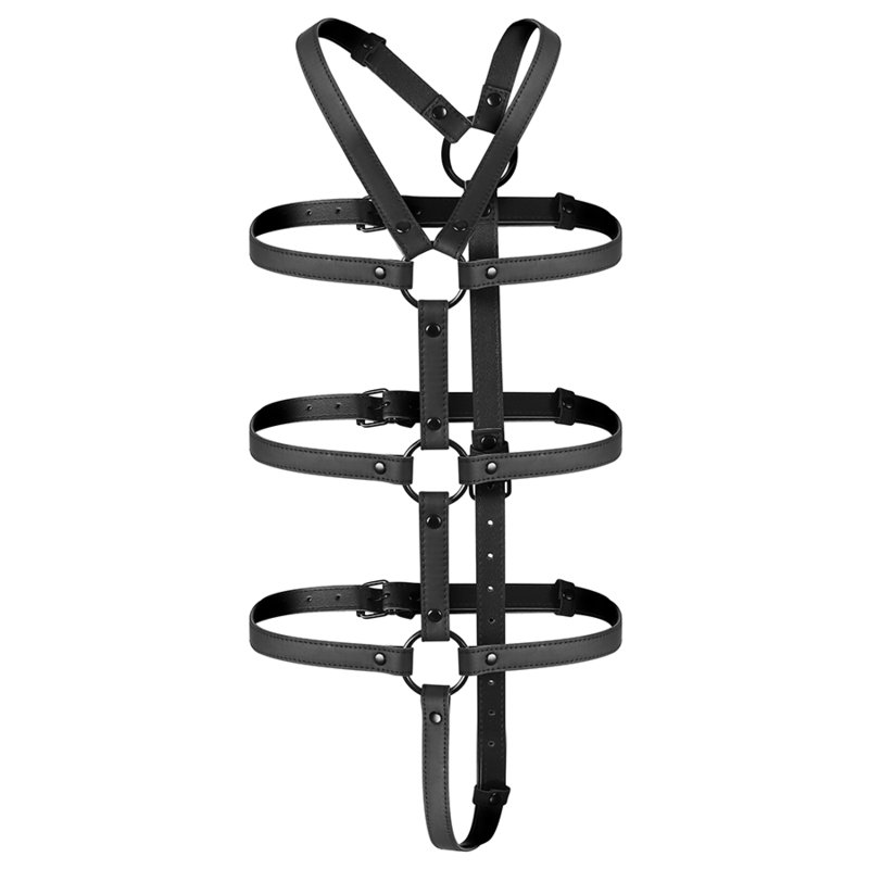 Fetish Submissive Bondage Adjustable Harness Torso And Arms
