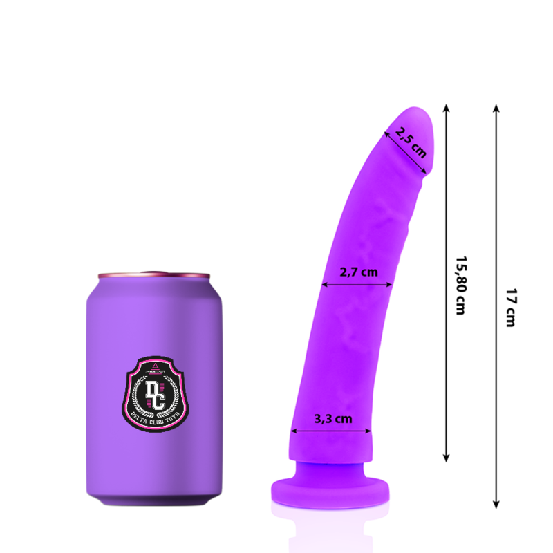 Deltaclub Delta Club - Toys Lilac Dildo Medical Silicone 17 Cm -O- 3 Cm