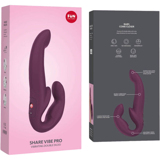 Fun Factory Share Vibe Pro Vibrador Doble Granate