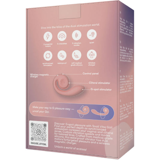 Snail Vibe Gizi Estimulador Dual Rosa