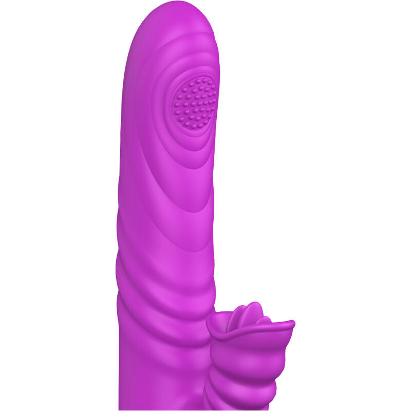 Armony Vibrators Armony - Angelia Multifunction Vibrator With Stimulating Tongue Violet Heat Effect