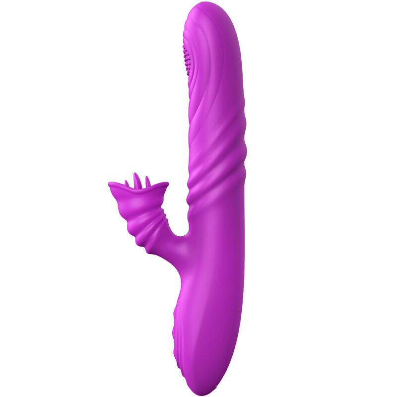 Armony Vibrators Armony - Angelia Multifunction Vibrator With Stimulating Tongue Violet Heat Effect
