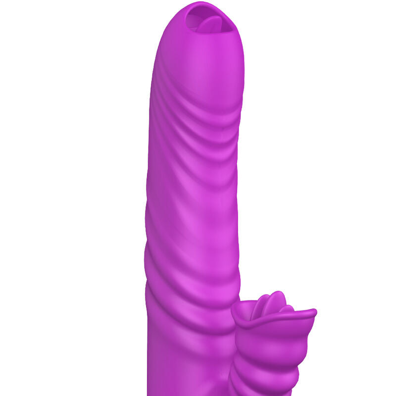 Armony Vibrators Armony - Angelia Multifunction Vibrator Double Tongue Violet Heat Effect