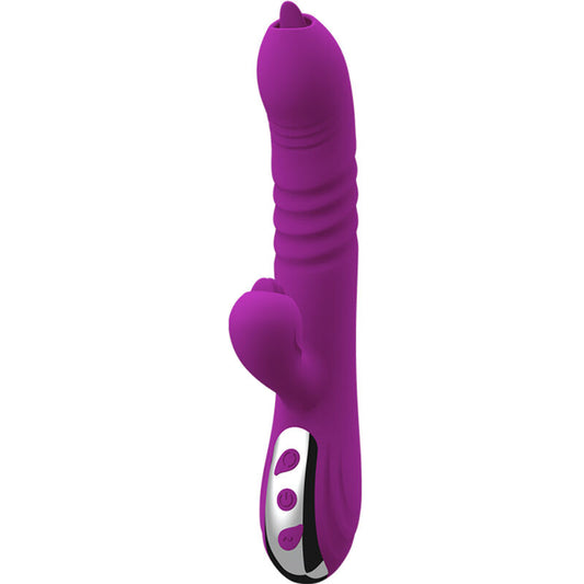 Armony Vibrators Armony - Fairy Multifunction Vibrator Double Tongue Violet Heat Effect