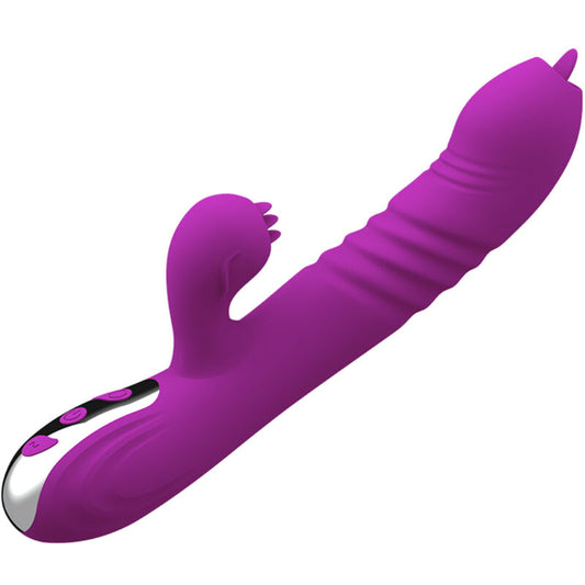 Armony Vibrators Armony - Fairy Multifunction Vibrator Double Tongue Violet Heat Effect