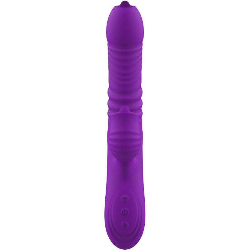 Armony Vibrators Armony - Fully G Spot Rabbit Vibrator With Stimulating Tongue Violet Heat Effect