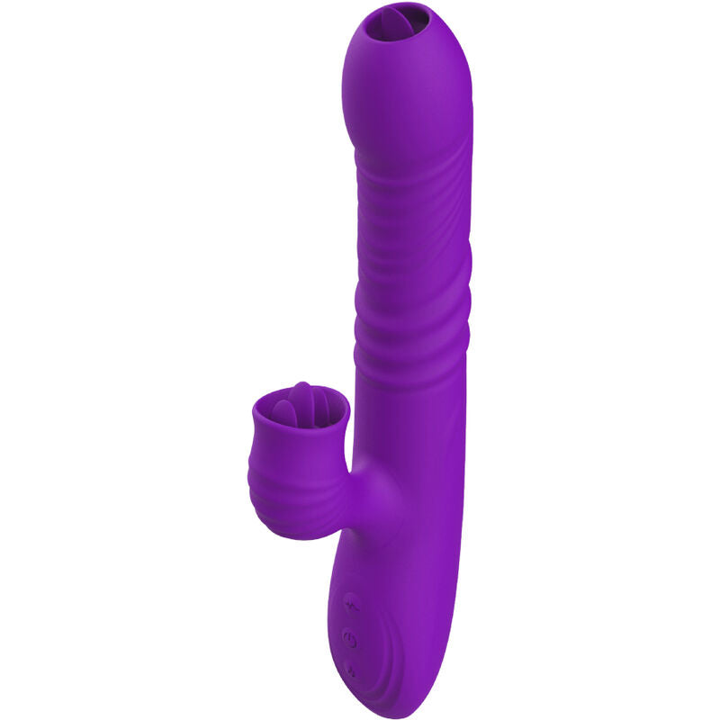 Armony Vibrators Armony - Fully G Spot Rabbit Vibrator With Stimulating Tongue Violet Heat Effect
