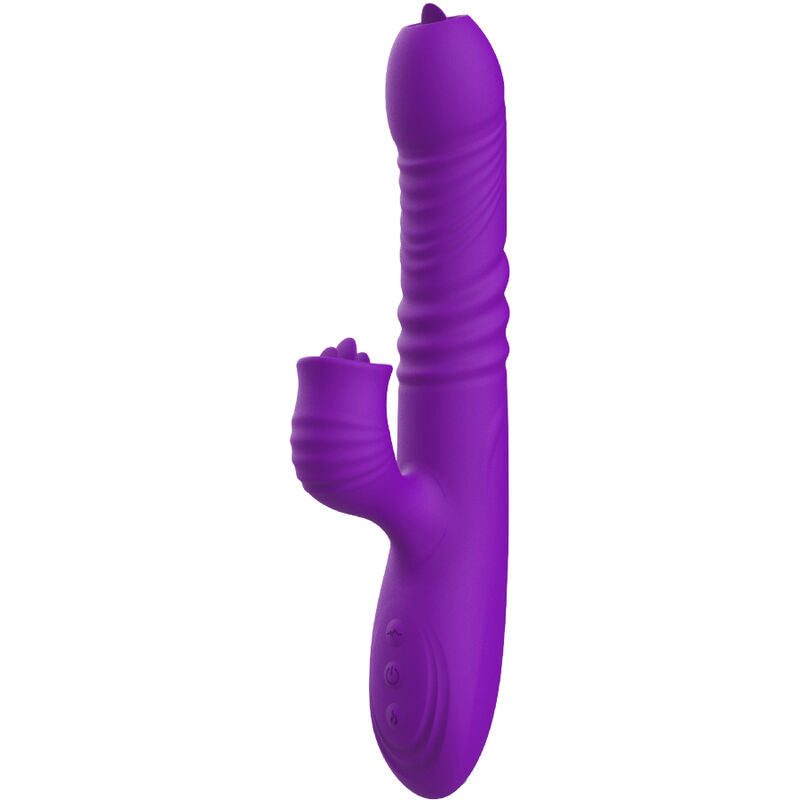 Armony Vibrators Armony - Fully G Spot Rabbit Vibrator With Stimulating Tongue Violet Heat Effect
