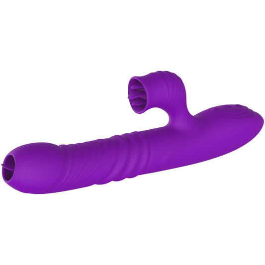 Armony Vibrators Armony - Fully G Spot Rabbit Vibrator With Stimulating Tongue Violet Heat Effect