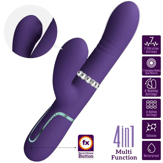 Pretty Love Flirtation Pretty Love - Multifunction G-Spot Vibrator Purple