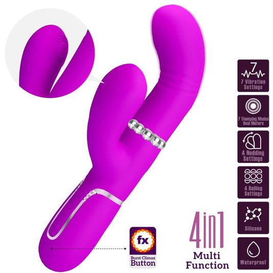 Pretty Love Flirtation Pretty Love - Multifunction G-Spot Vibrator Fuchsia
