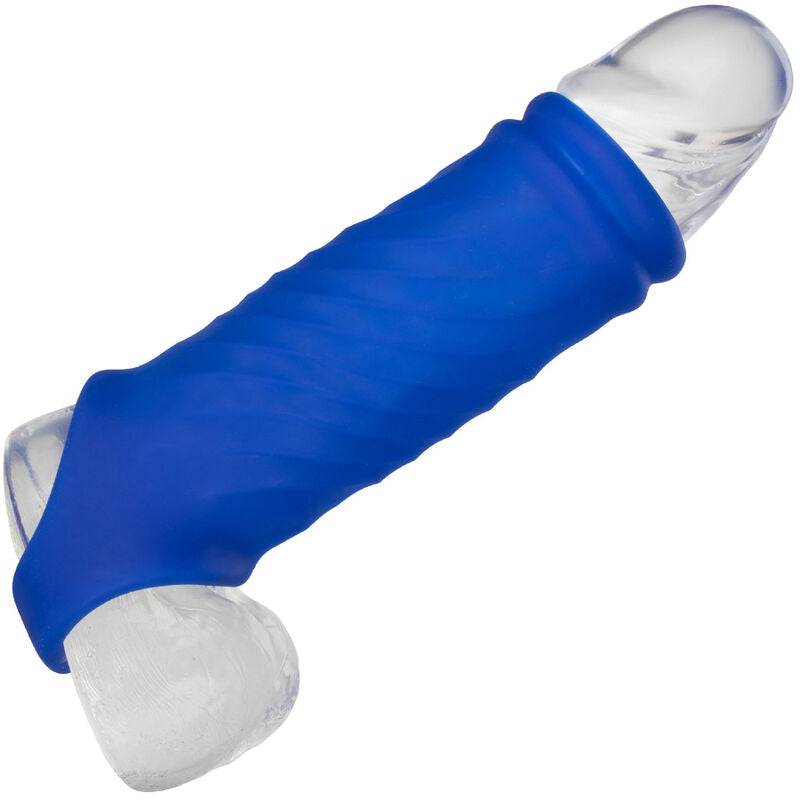 Calexotics Admiral Wave Penis Cover Liquid Silicone Blue