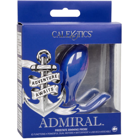 Calexotics Admiral Rimming Prostate Stimulator & Vibrator Blue