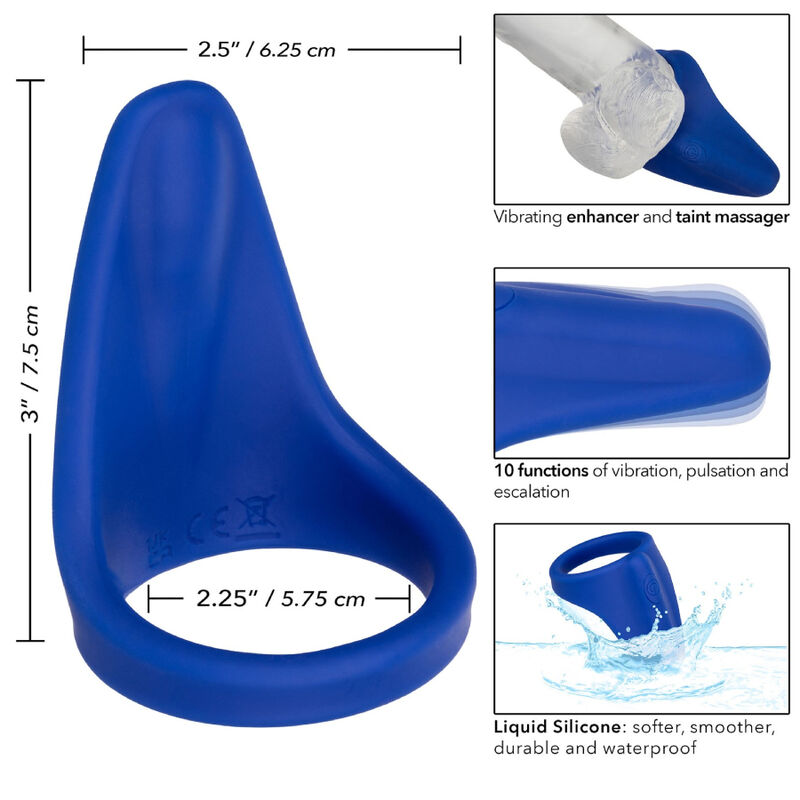 Calexotics Admiral Perineum Massager Blue