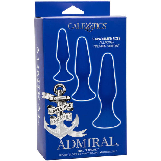 Calexotics Admiral Kit 3 Anal Plug Blue