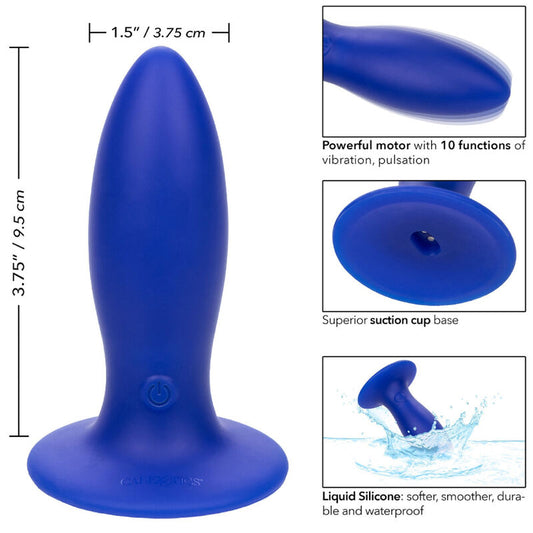 Calexotics Admiral Torpedo Anal Plug Vibrator Blue