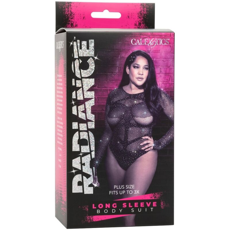 Calexotics Radiance Long Sleeve Bodysuit Rhine Plus Size