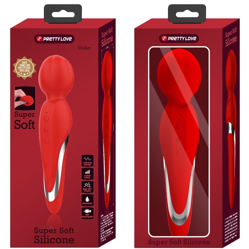 Pretty Love Walter Super Soft Silicone Mini Massage Wand