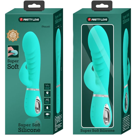 Pretty Love Flirtation Pretty Love - Prescott Multifunction G-Spot Vibrator Aqua Green