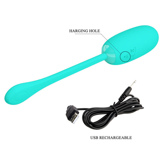 Pretty Love Smart Pretty Love - Julius Waterproof-Rechargeable Vibrating Egg Aqua Green