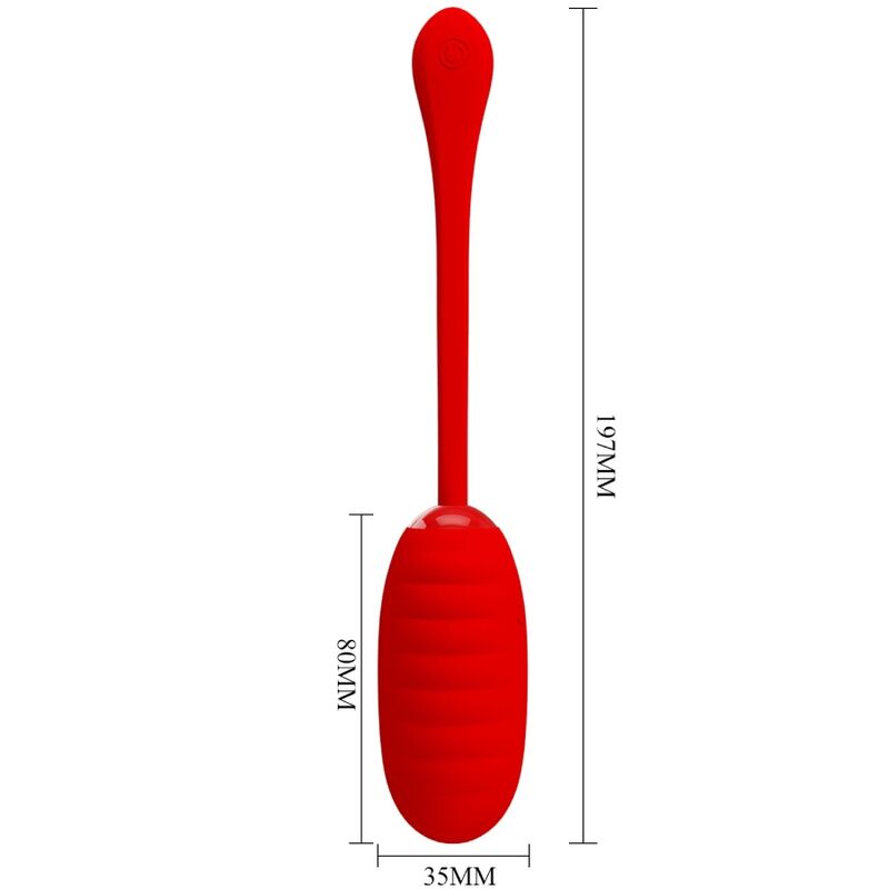 Pretty Love Smart Pretty Love - Kirk Rechargeable Vibrating Egg Red