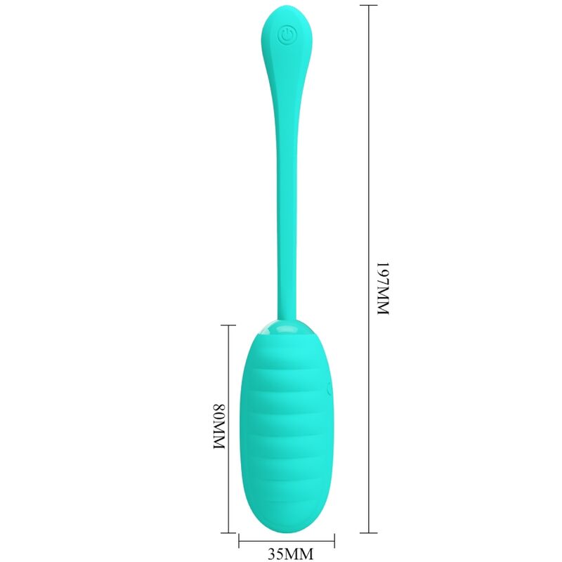 Pretty Love Smart Pretty Love - Kirk Rechargeable Vibrating Egg Aqua Green