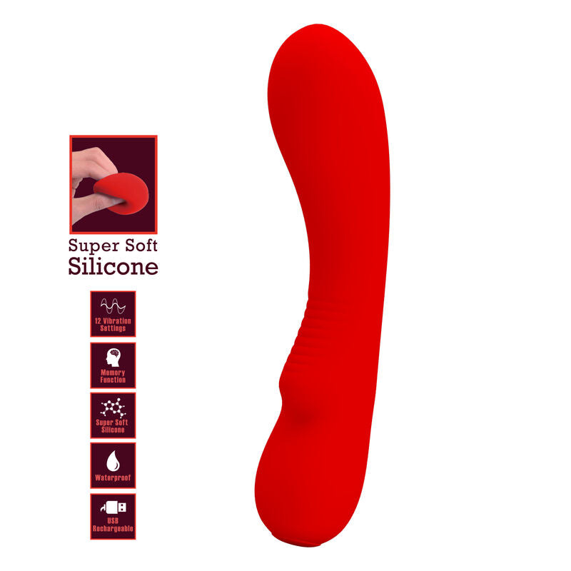 Pretty Love Smart Pretty Love - Prescott Rechargeable Vibrator Red