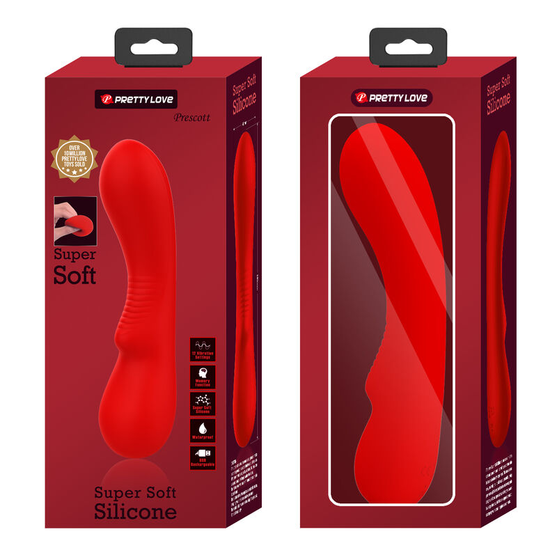 Pretty Love Smart Pretty Love - Prescott Rechargeable Vibrator Red