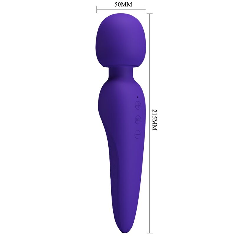 Pretty Love Meredith Super Soft Silicone Massage Wand Purple