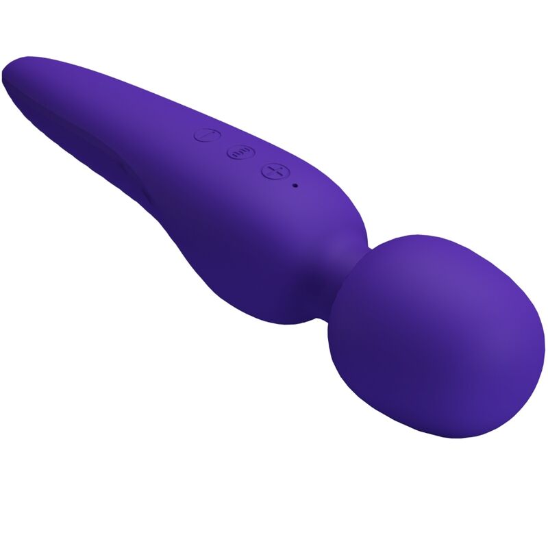 Pretty Love Meredith Super Soft Silicone Massage Wand Purple