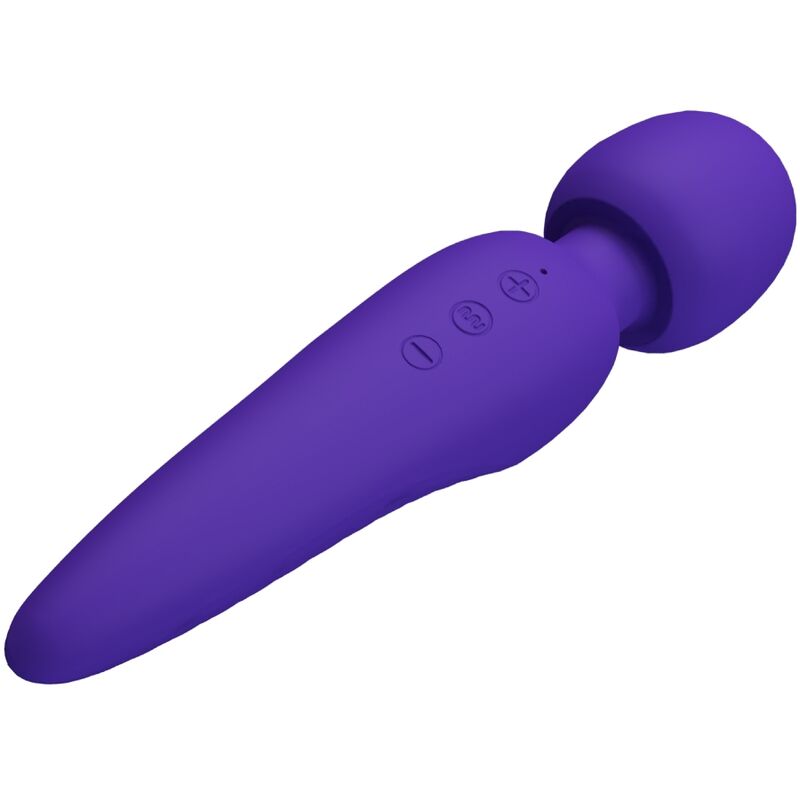 Pretty Love Meredith Super Soft Silicone Massage Wand Purple